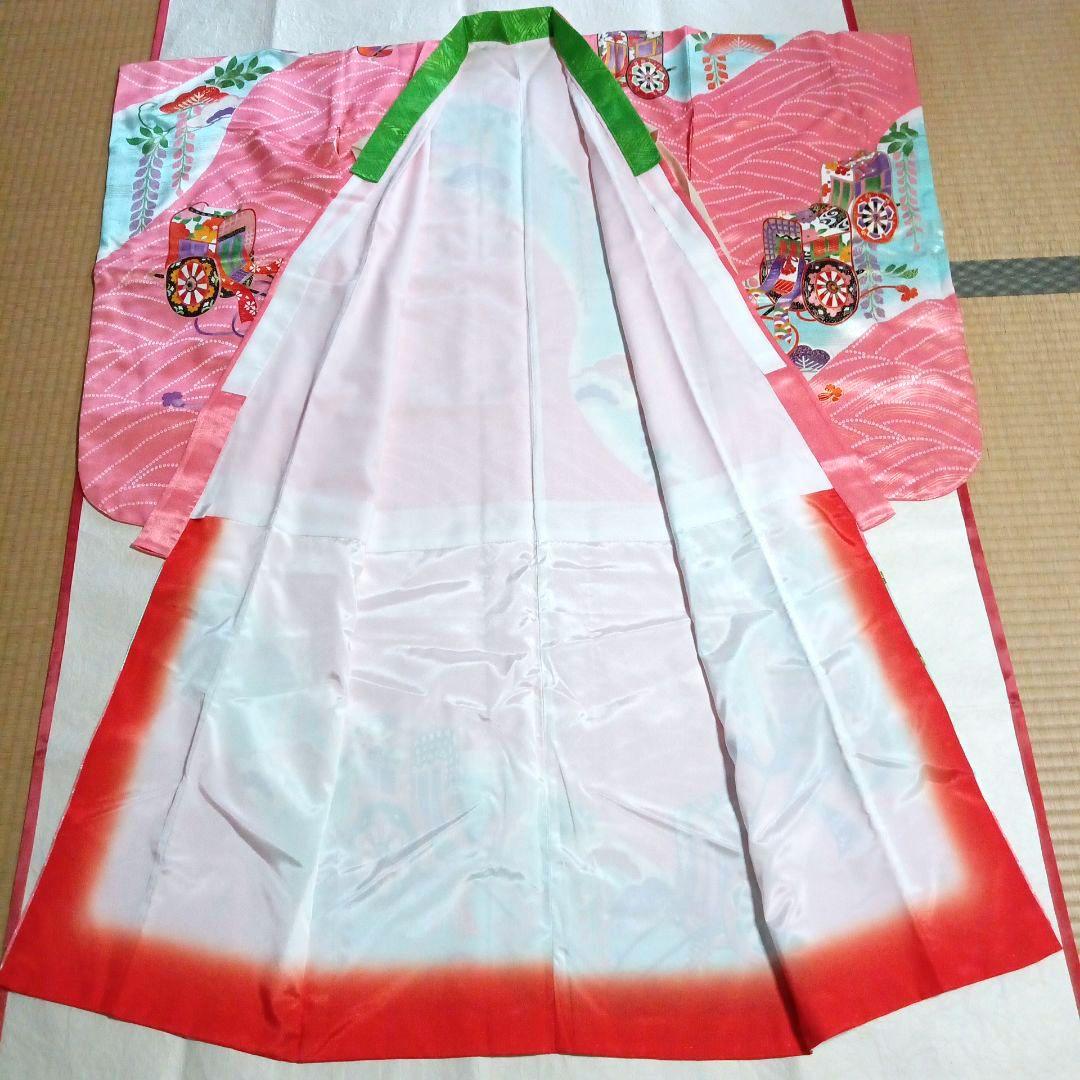 七五三　七歳着物・結び帯フルセット　(34)