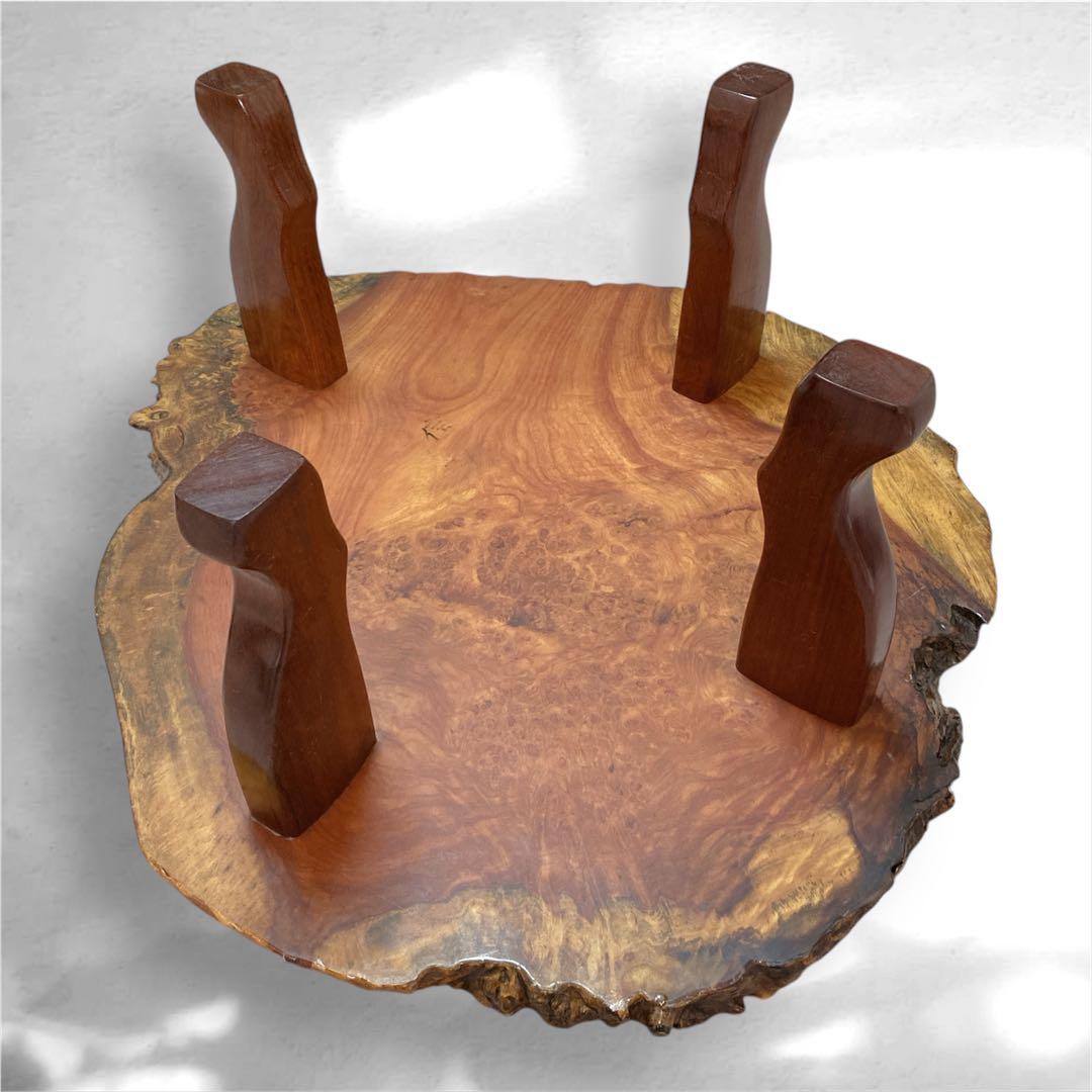 ✨送料込み✨ 花梨 座卓 一枚板 テーブル 天然木 高級 84cm×76cm