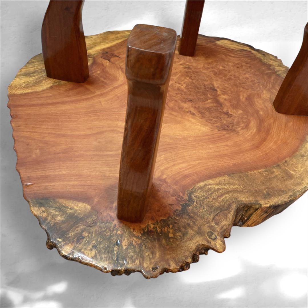 ✨送料込み✨ 花梨 座卓 一枚板 テーブル 天然木 高級 84cm×76cm