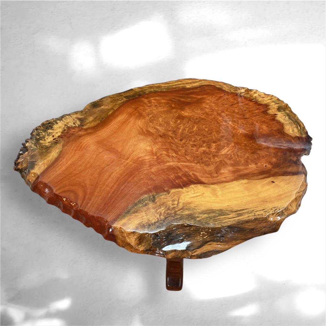 ✨送料込み✨ 花梨 座卓 一枚板 テーブル 天然木 高級 84cm×76cm