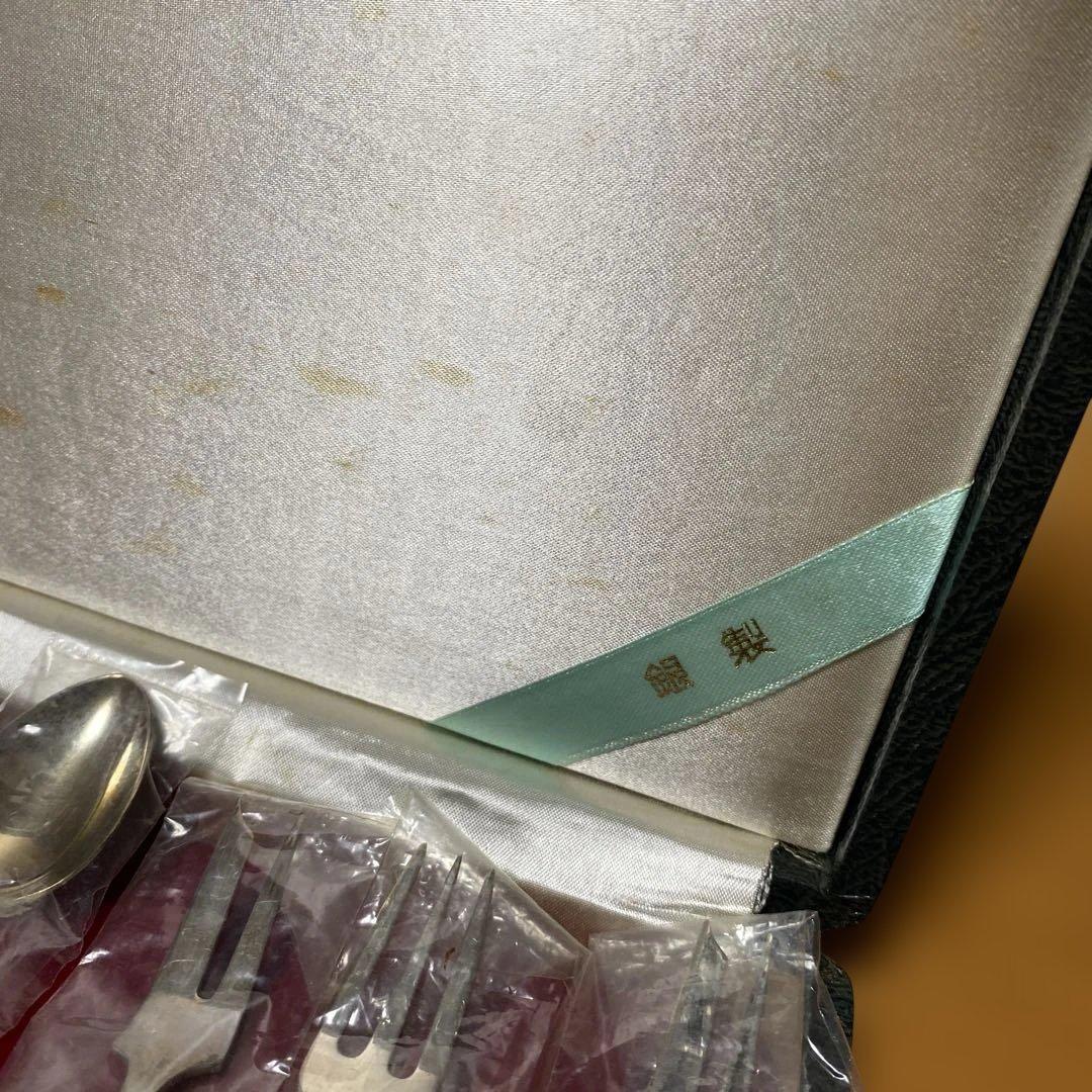 銀製 銀細工 浮彫 スプーンフォーク6本セット 昭和 ヴィンテージ 希少 日本製