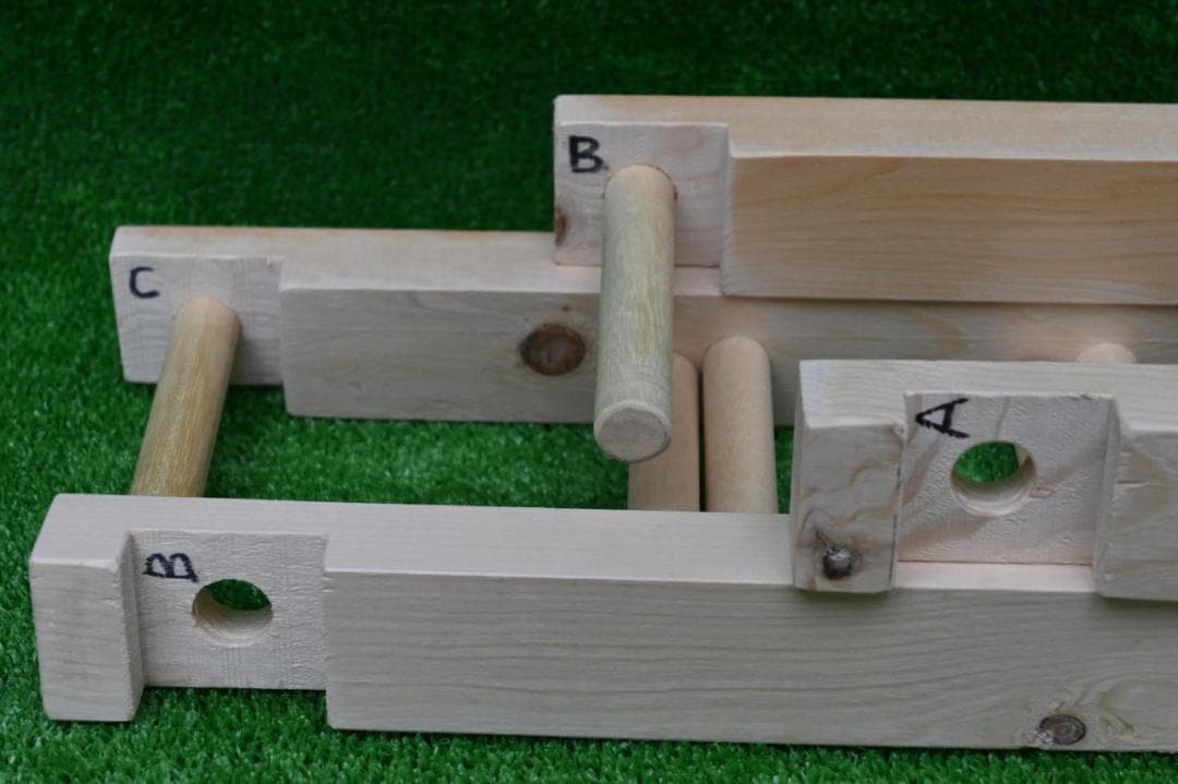 織り機 / 整経台 簡単組み立て式 5段 H