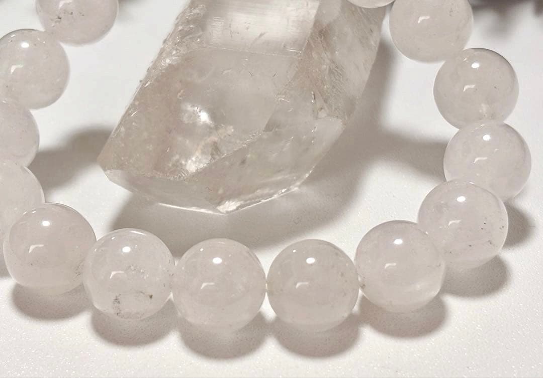 究極品質　幻のノースカロライナ産　アゾゼオクリアーホワイトアゼツライトのブレス