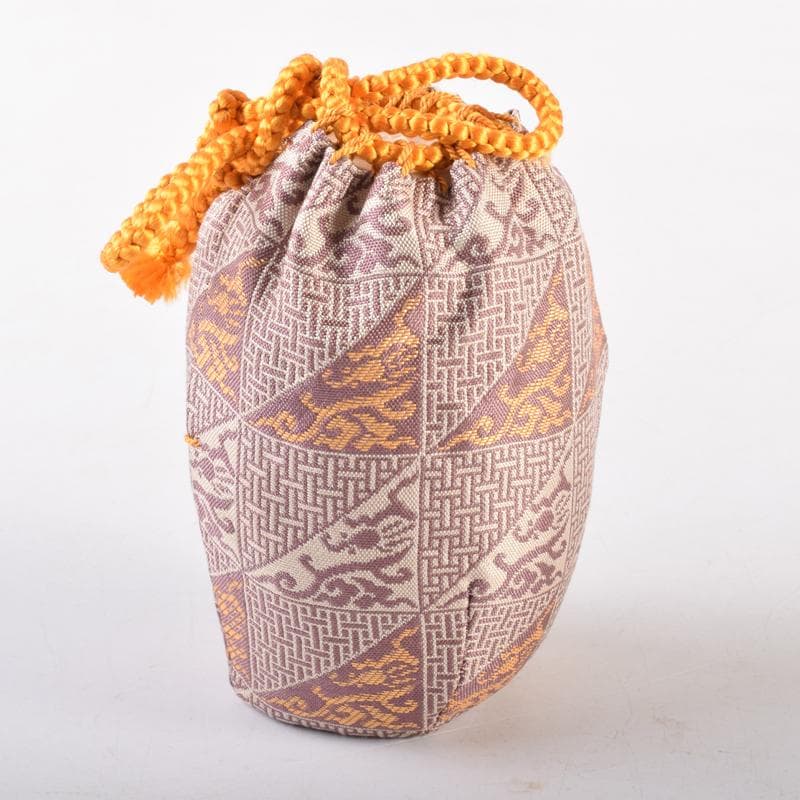 茶道具　京焼　平安喜山造　肩衝茶入　仕覆付　共箱　V　6994