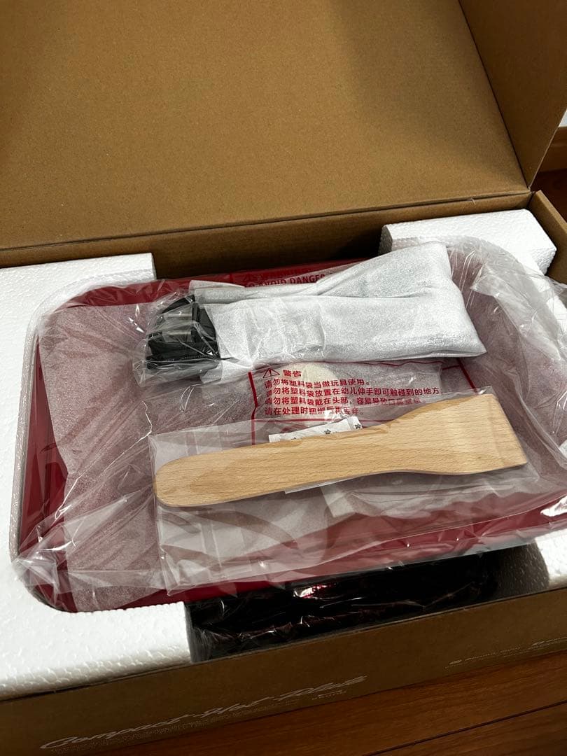 新品　BRUNO コンパクトホットプレート＊赤　ブルーノ