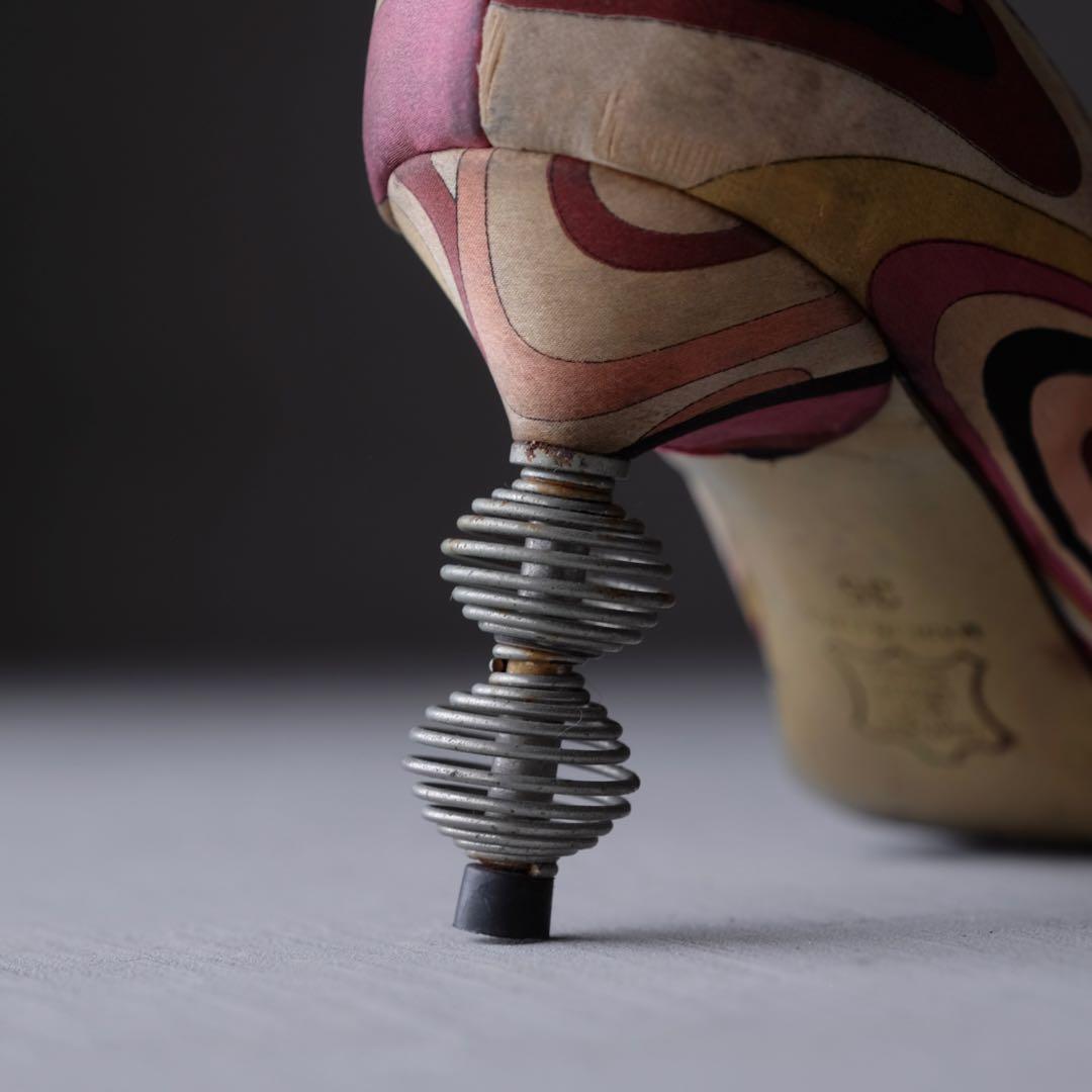 イタリア Emilio Pucci パンプス 1970〜1980's オブジェ