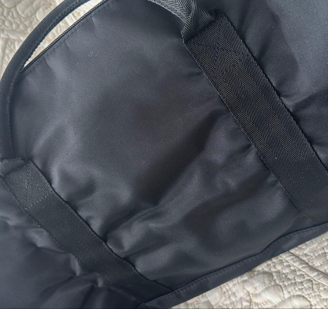 訳あり未使用☆CHANELシャネルノベルティ新品ボストンバッグ黒ジムストラップ付