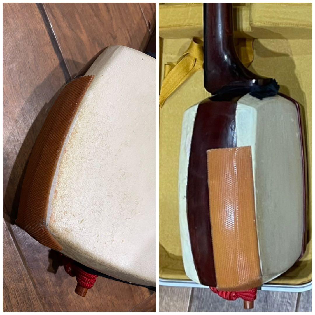 津軽三味線 高級 五錦 道男 太棹 金細 三味線 中古 民謡 和楽器の和音堂