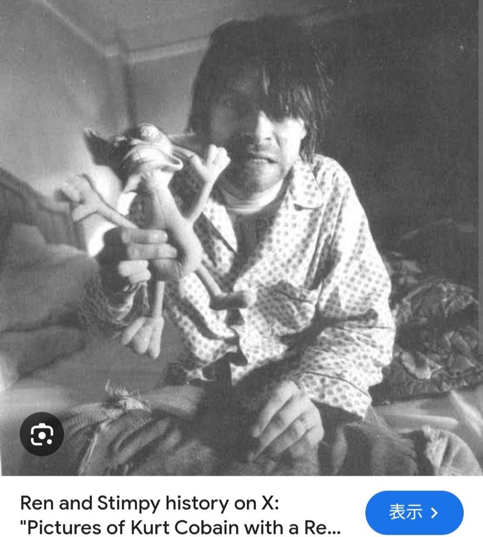 激レア★ REN & STINPY ぬいぐるみ カートコバーン所有