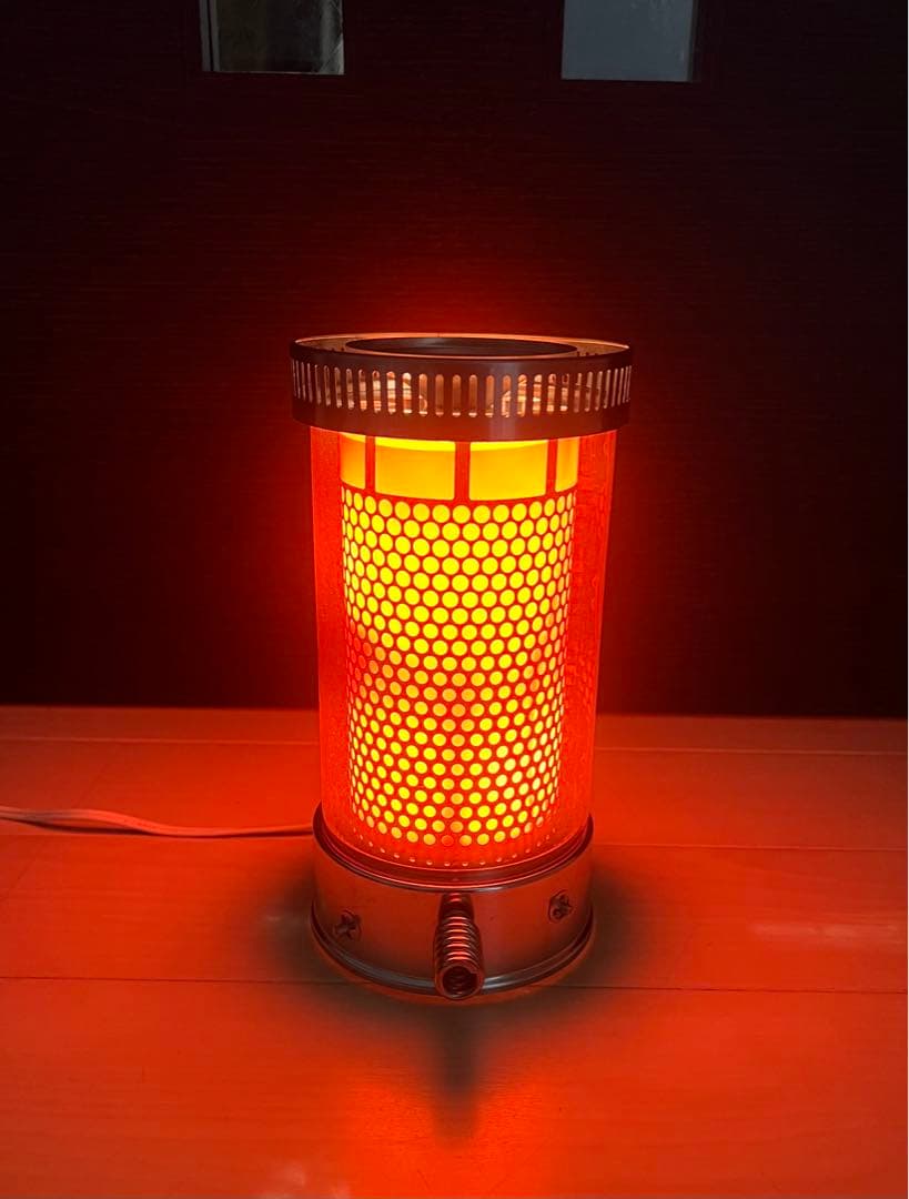 希少　石油ストーブ　燃焼筒 ディスプレイランプ 点灯OK インテリア　間接照明