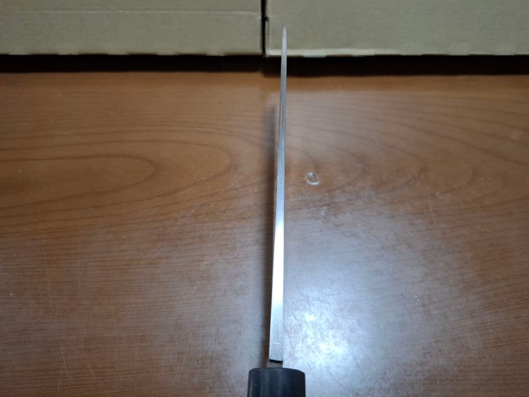 堺 刀司　菜切り包丁　全長31.7cm 刃渡り17cm 厚み 5mm 木柄