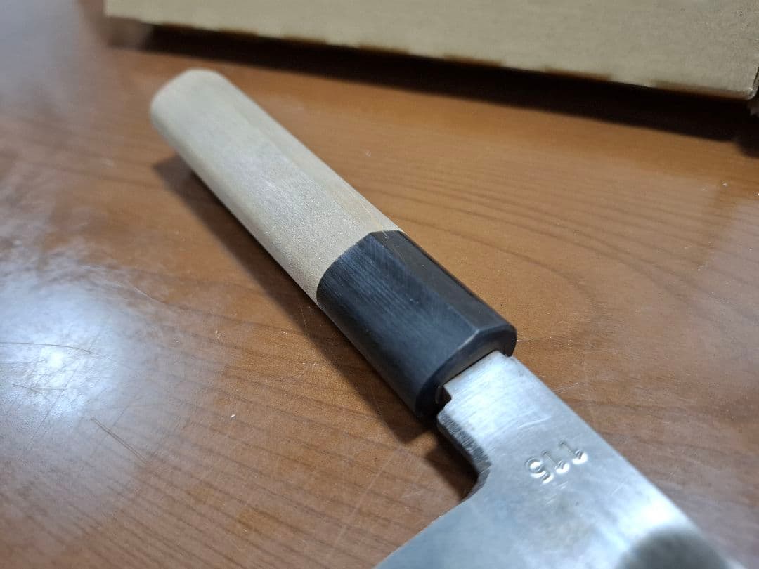 堺 刀司　菜切り包丁　全長31.7cm 刃渡り17cm 厚み 5mm 木柄
