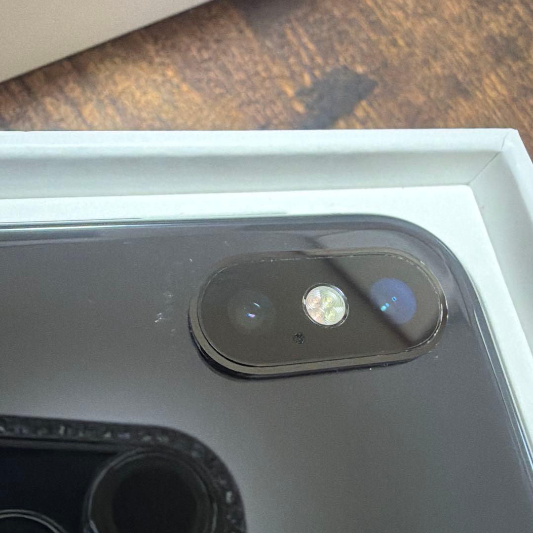 iPhoneX 256GB SIMフリー 美品 バッテリー81% 付属品あり