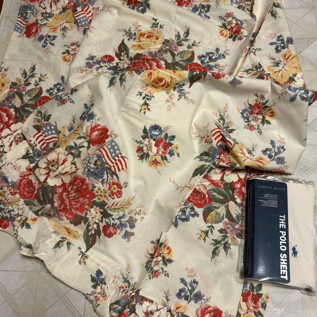 【新品未使用】Ralph Lauren フローラルシーツとピロケース
