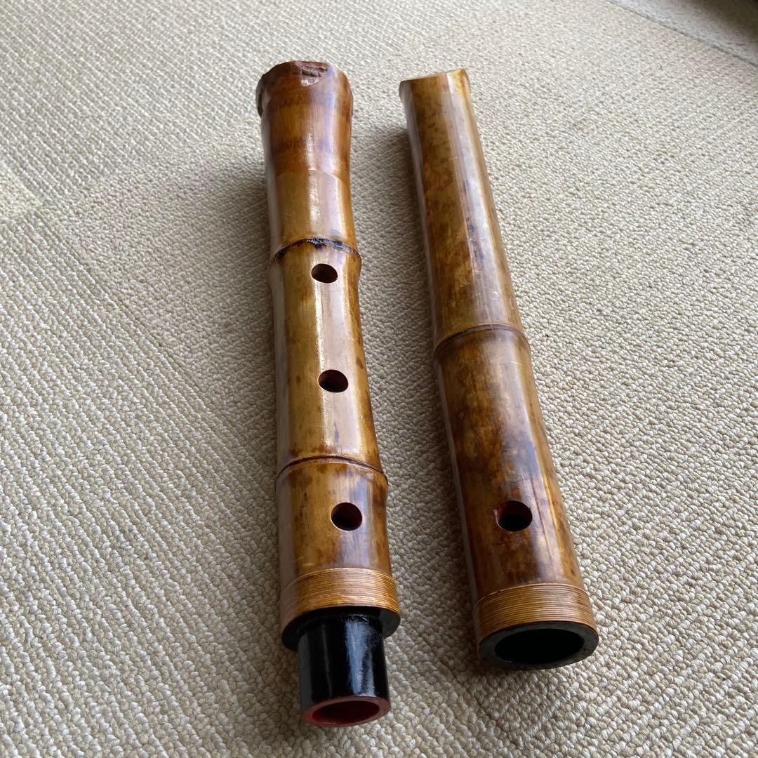 235尺八本体 ニ尺管　倫童銘ニ印