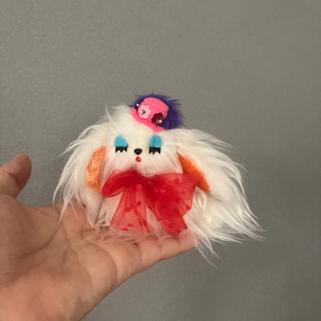 おちびふわふわ　わんちゃん　ベージュ