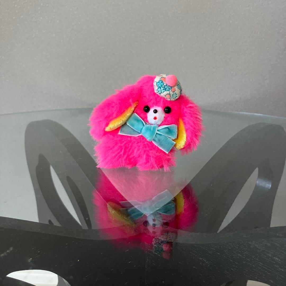 おちびふわふわ　わんちゃん　ベージュ