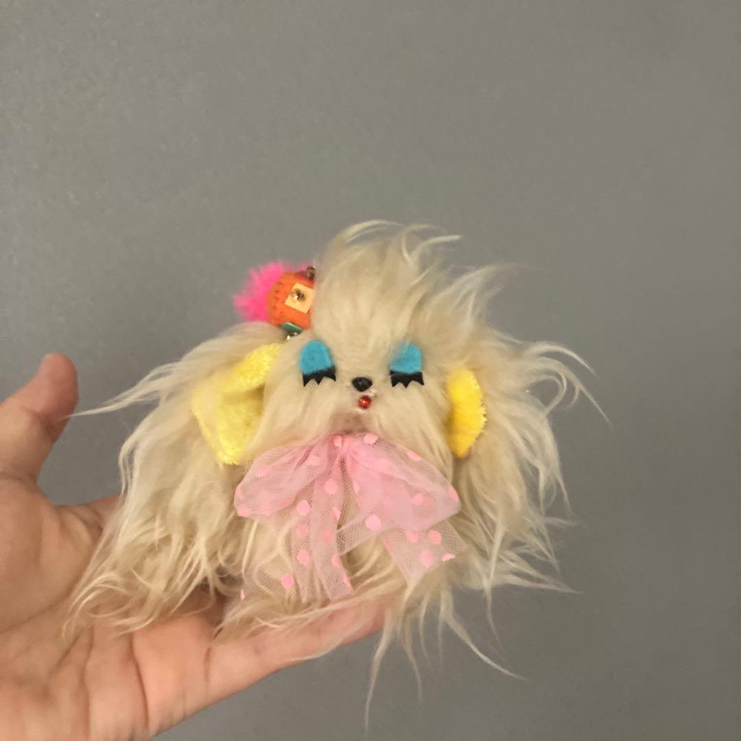 おちびふわふわ　わんちゃん　ベージュ