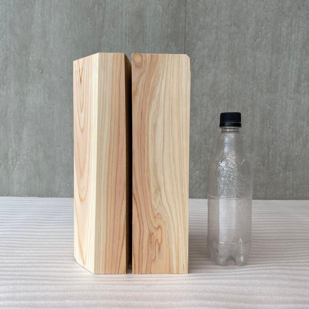 ひのきの直方体 オブジェ アクセサリー置き ディスプレイ 椅子 スツール高級感