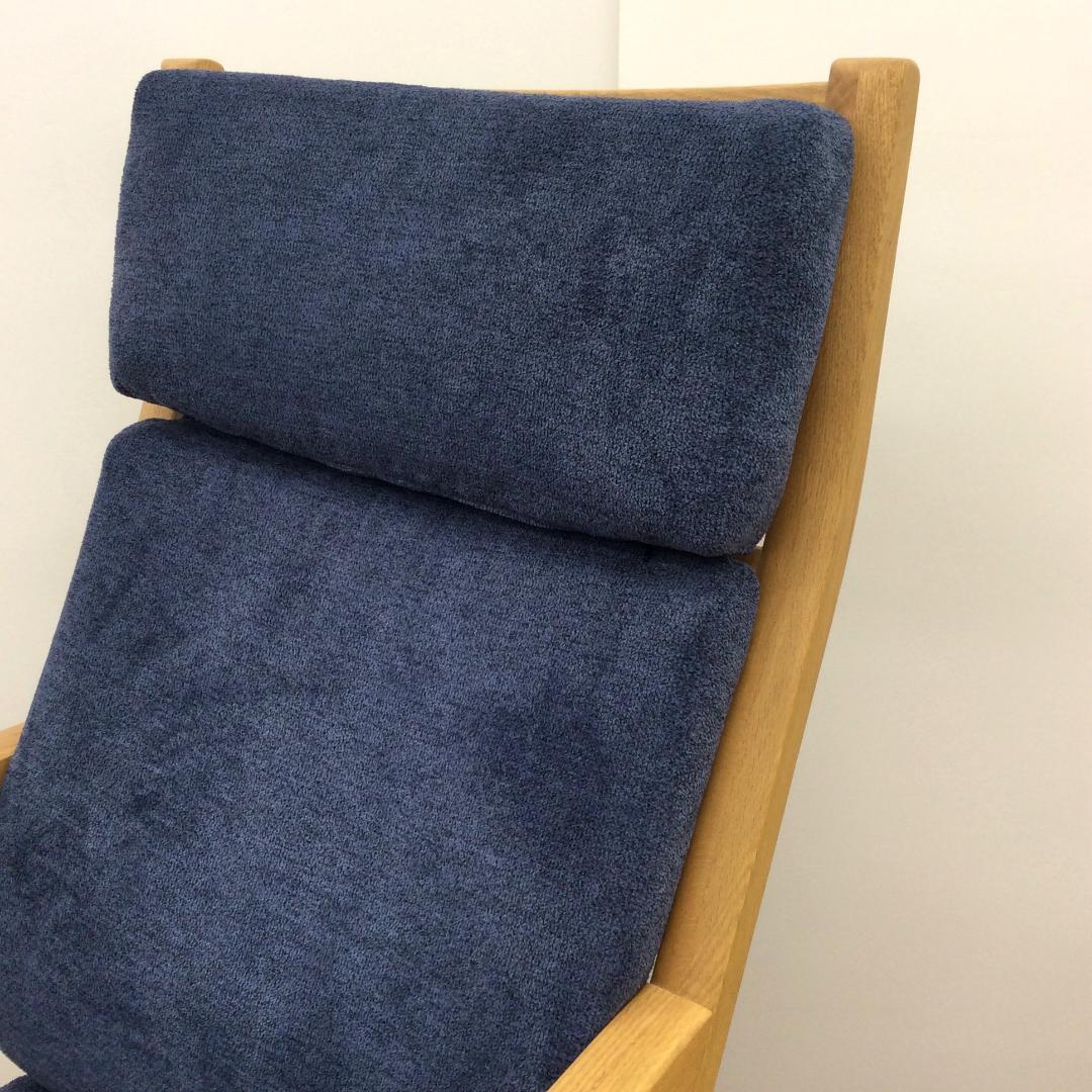 光製作所 OUGO ハイバックチェア オーク材 ブルー