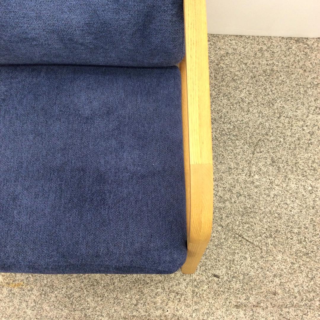 光製作所 OUGO ハイバックチェア オーク材 ブルー