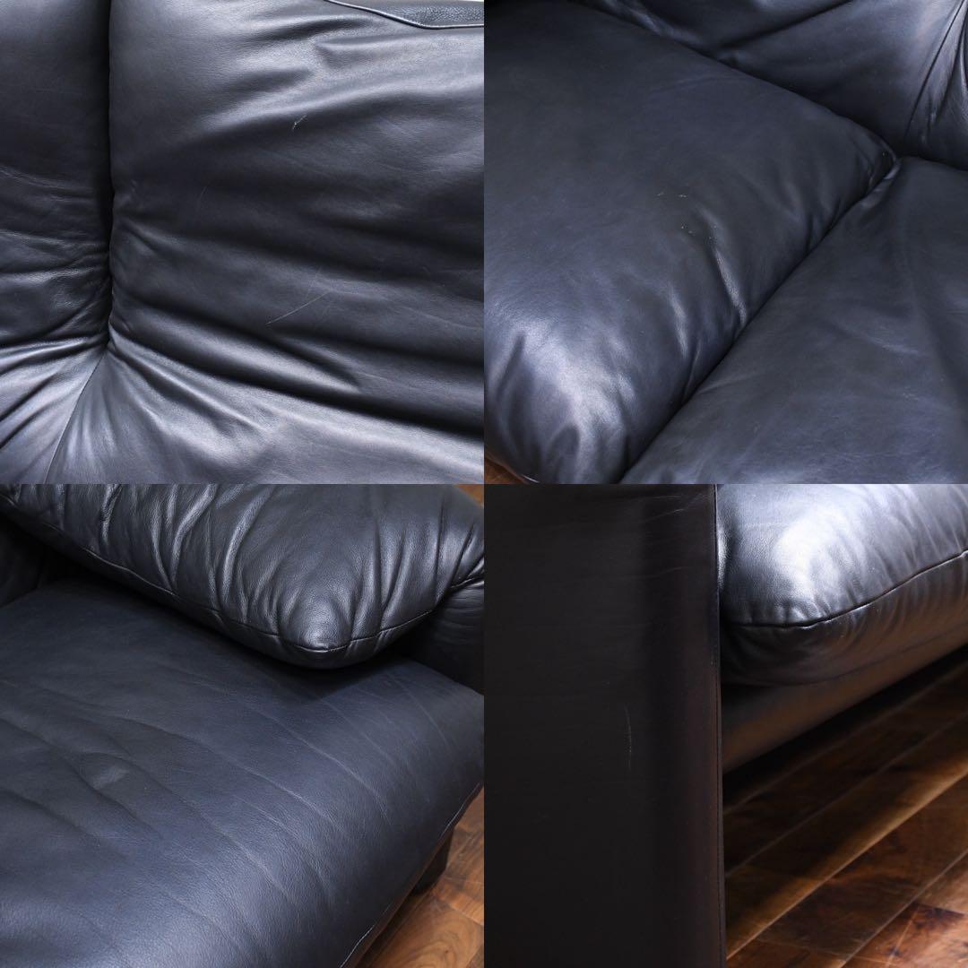EHK47 カッシーナ Cassina マラルンガ 3人掛けソファ レザー/総革