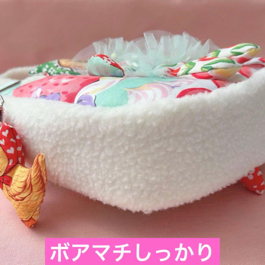 ♡*♡様 苺ケーキいっぱい＆両面綿入りクム君　コヤンイサムチョン　ころりんトート