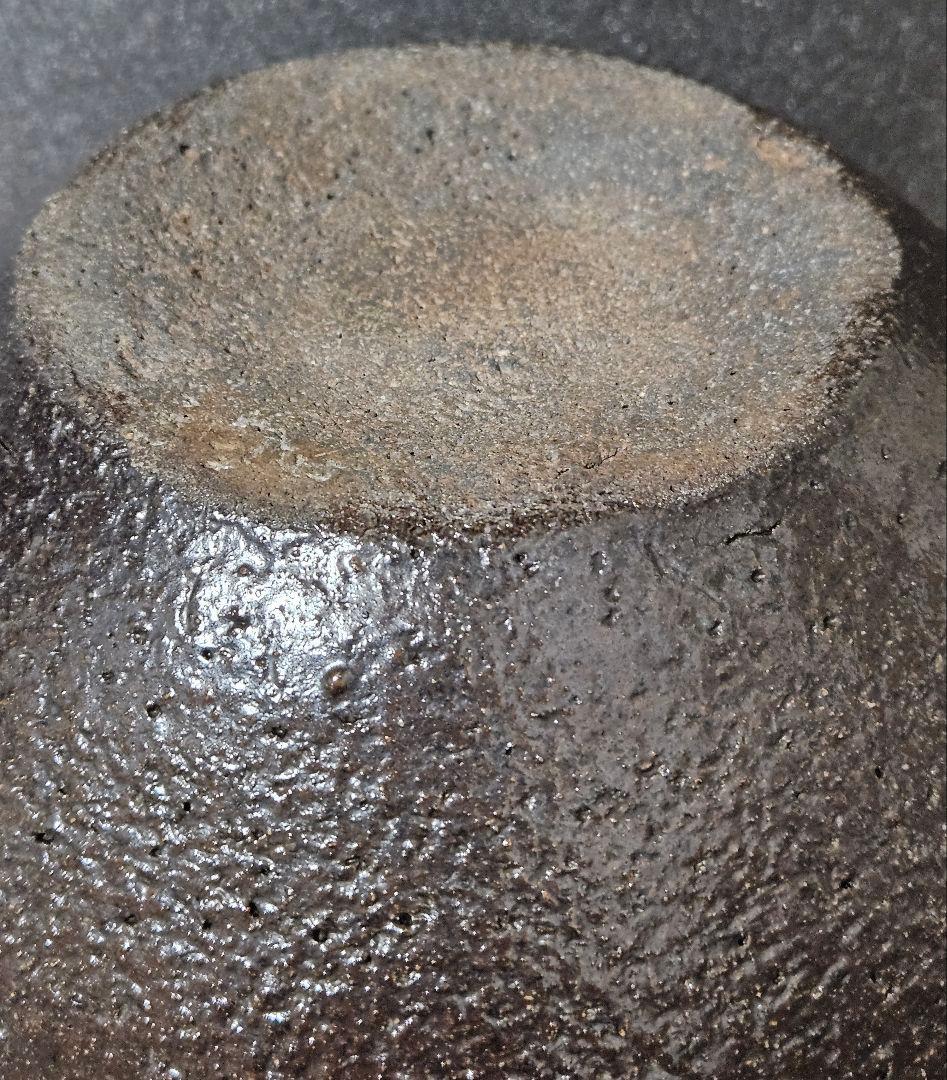 【時代古陶磁器❗】江戸時代後期～明治時代　 窯変　丸壺　花入れ　高17.6cm