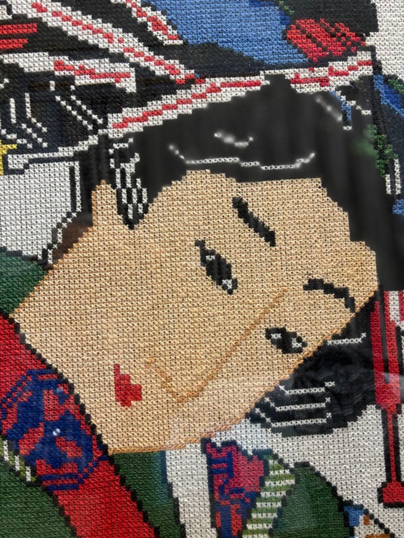 美人画クロス刺繍画
