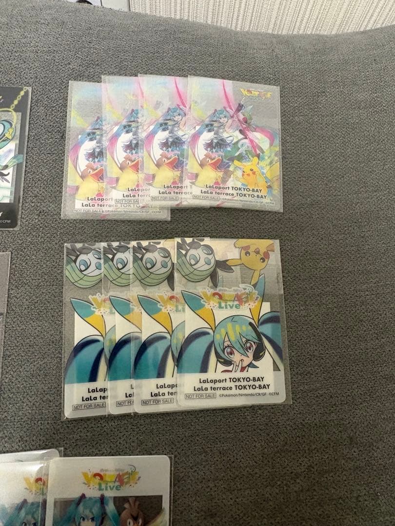 20枚 ポケモン 初音ミク ポケミク ららぽーと 特典 クリアカード 全5種
