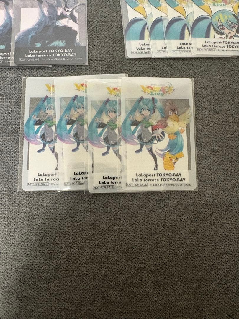 20枚 ポケモン 初音ミク ポケミク ららぽーと 特典 クリアカード 全5種