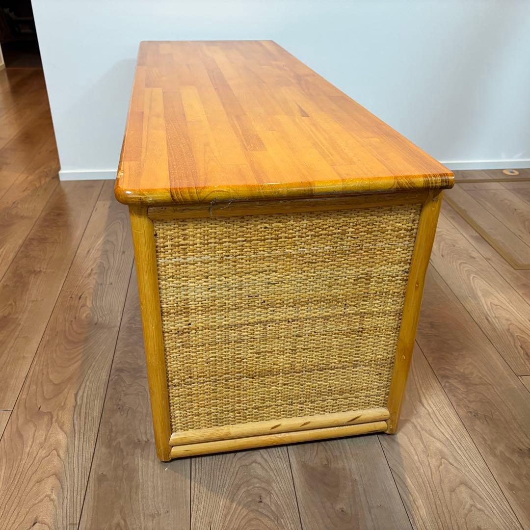 早い者勝ち‼️ラタン サイドボード チェスト 籘 横幅120cn