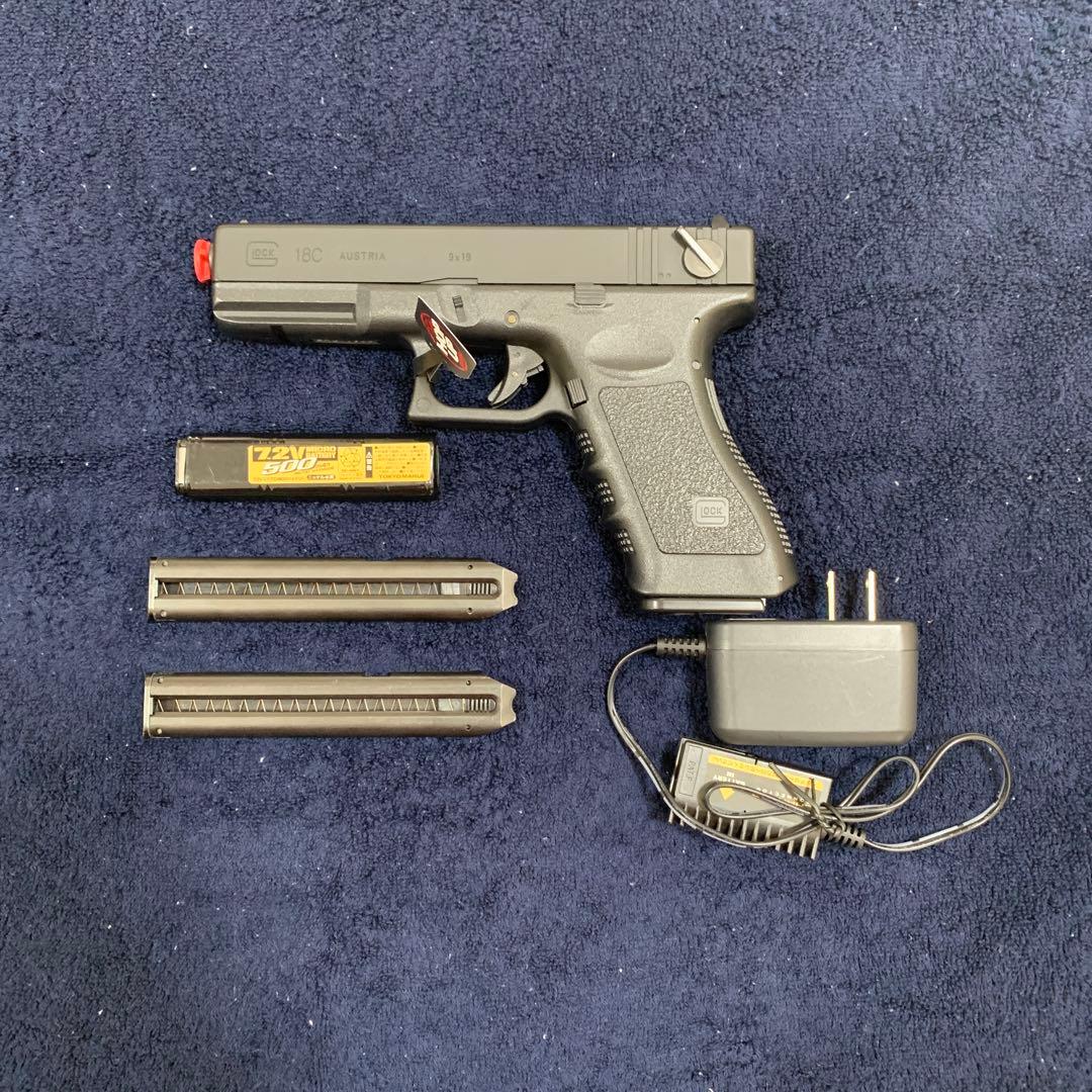 GLOCK 18C 電動ガン ブラック 付属品あり