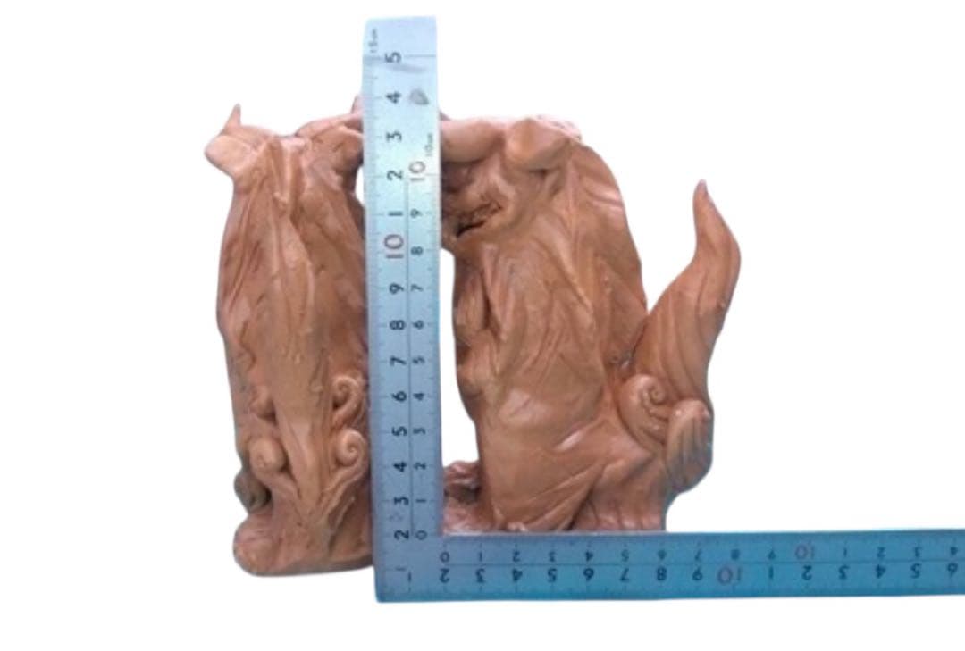 置物 つのあり シーサー 14cm