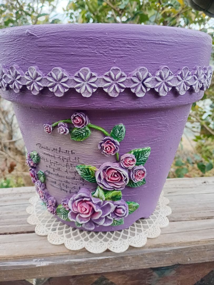 yukollection 7号鉢♡リメ鉢♡リメイク鉢♡ハンドメイド