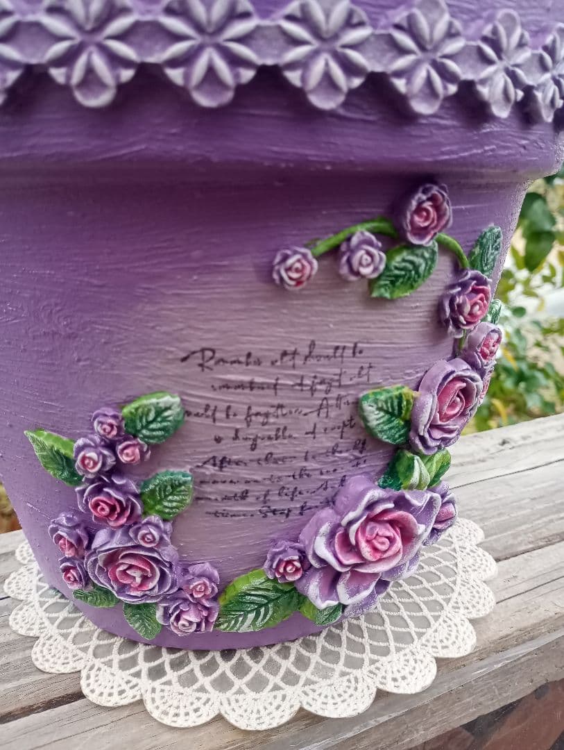 yukollection 7号鉢♡リメ鉢♡リメイク鉢♡ハンドメイド
