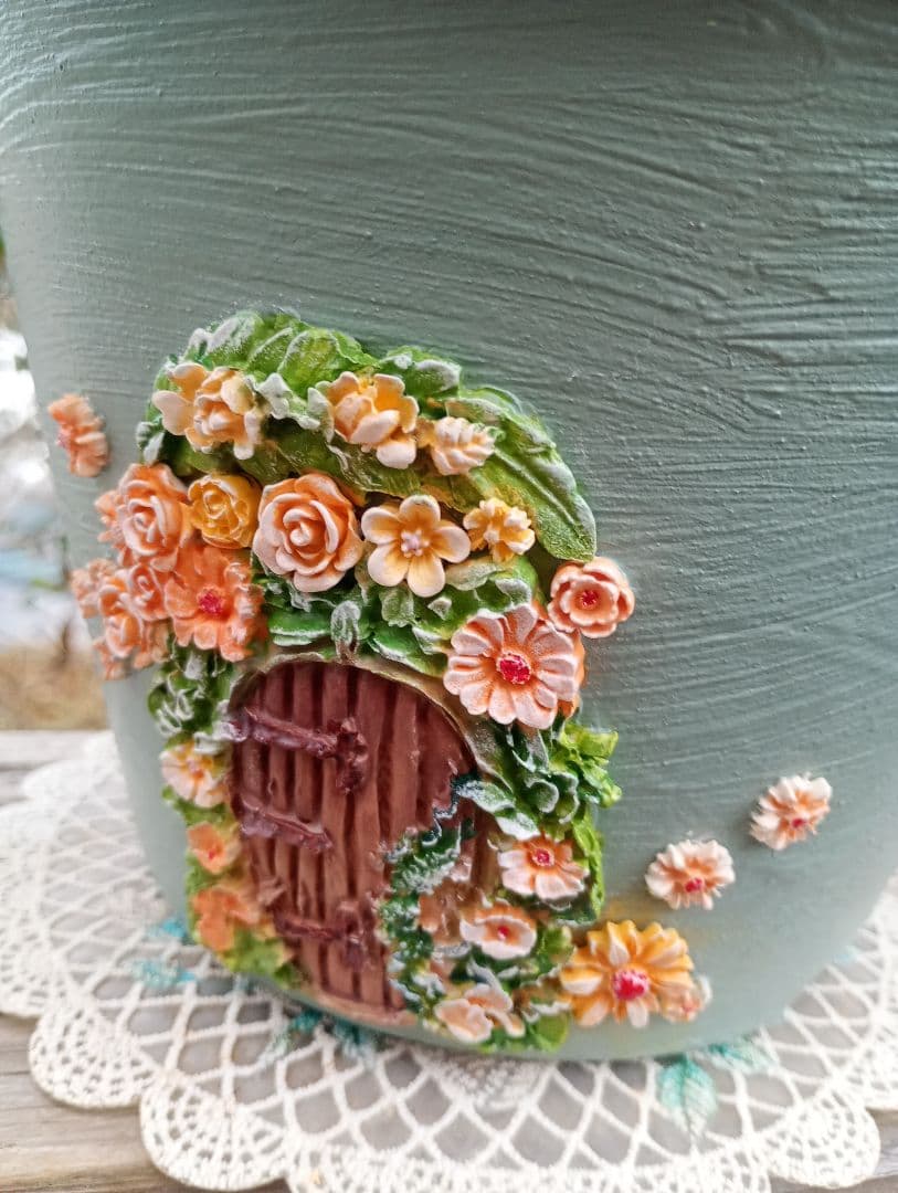 yukollection 7号鉢♡リメ鉢♡リメイク鉢♡ハンドメイド