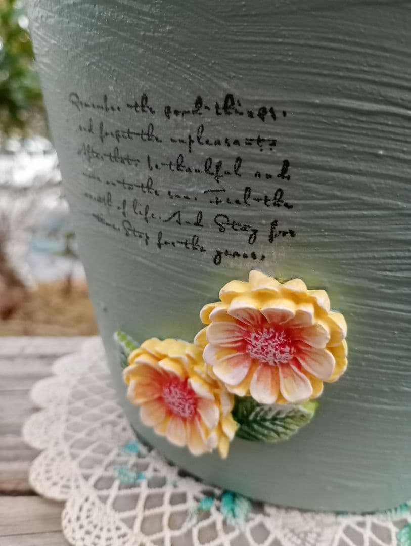 yukollection 7号鉢♡リメ鉢♡リメイク鉢♡ハンドメイド