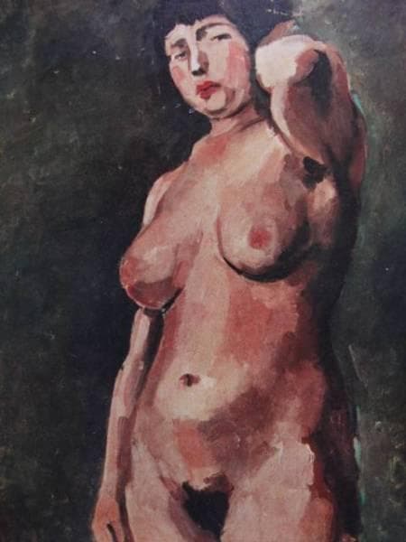 山口　薫、裸婦、限定版、額装用画集より、新品高級額、額装付、状態良好