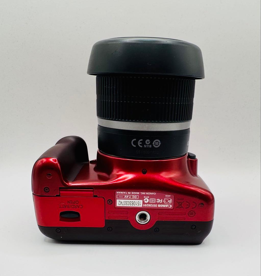 Canon キヤノン EOS Kiss X50 レッド EF-Sレンズ2本付き