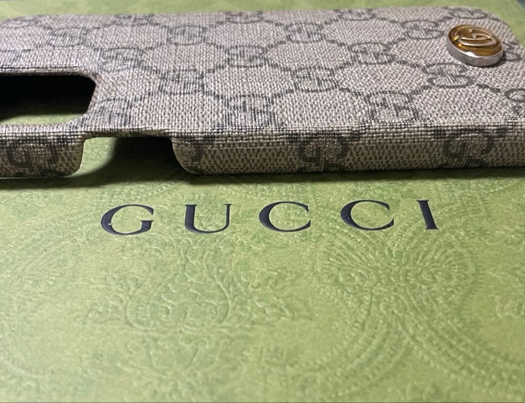 グッチ　iPhone12 12pro ケース GG マーモント