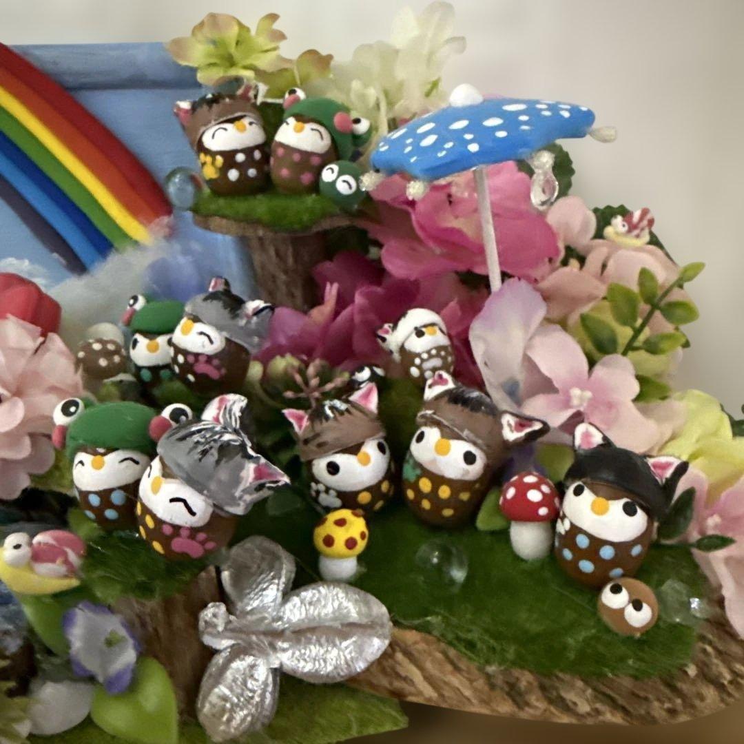 どんぐりアート♡癒しのあじさいBIGオブジェ♡