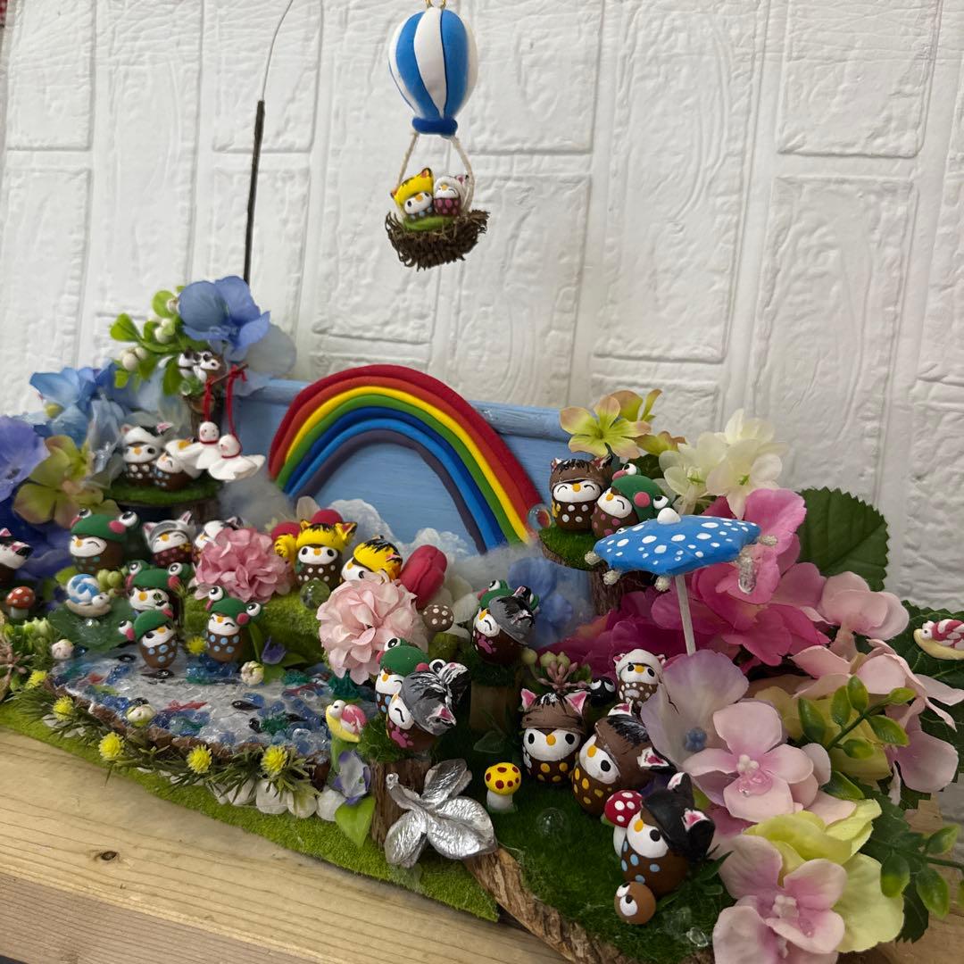 どんぐりアート♡癒しのあじさいBIGオブジェ♡