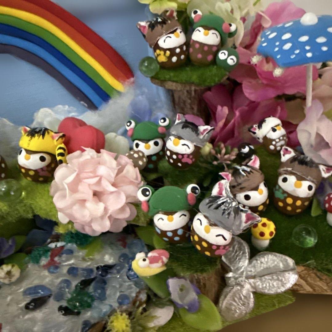 どんぐりアート♡癒しのあじさいBIGオブジェ♡