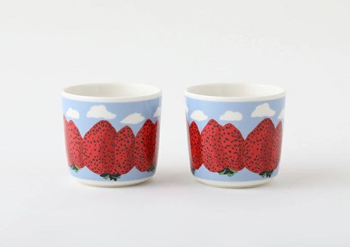 ♥︎marimekko マリメッコ マンシッカヴォレット イチゴ ラテマグ 2個