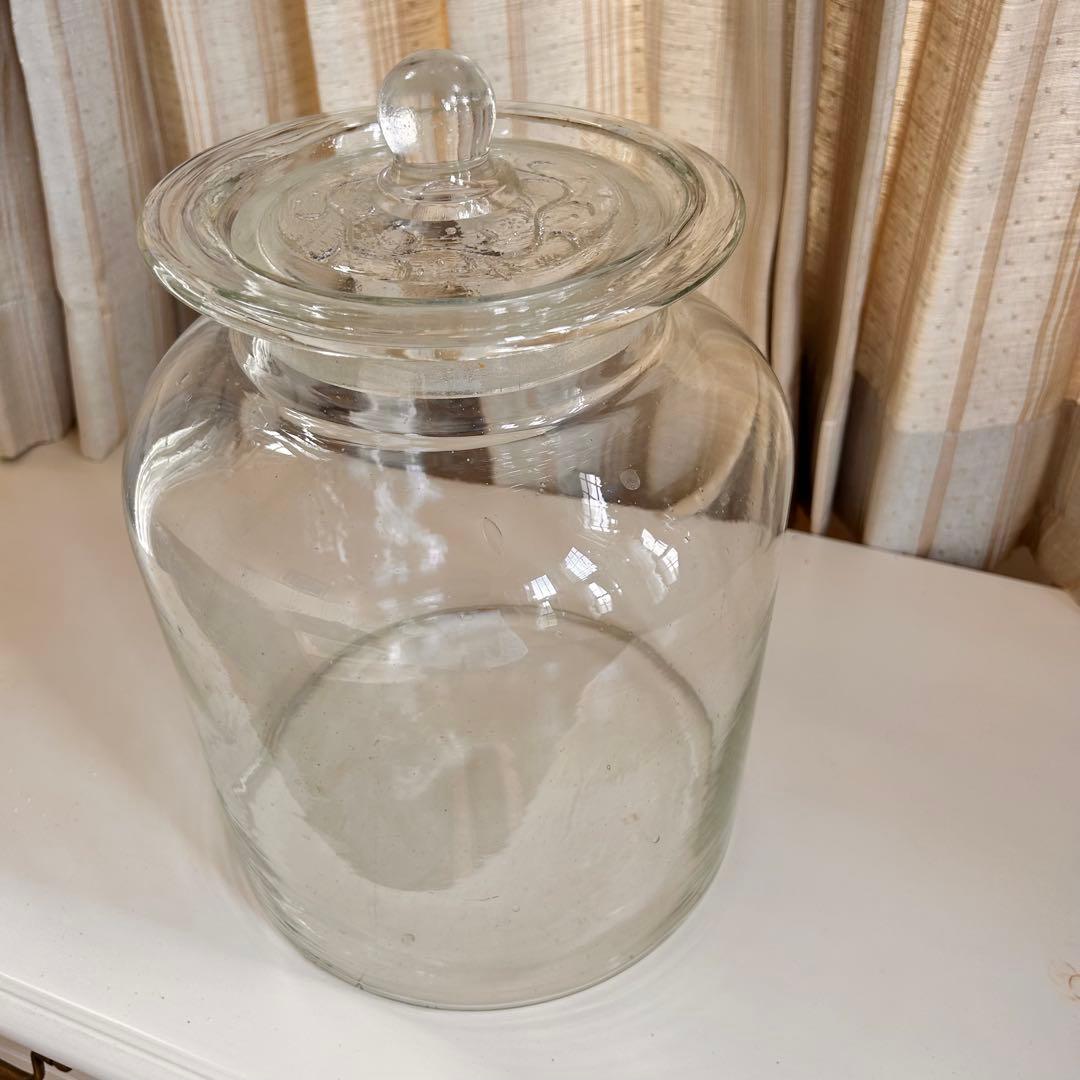 レトロ✴︎ガラス瓶✴︎ 【大】果実酒　梅酒瓶　保存食　インテリア　8L アンティーク