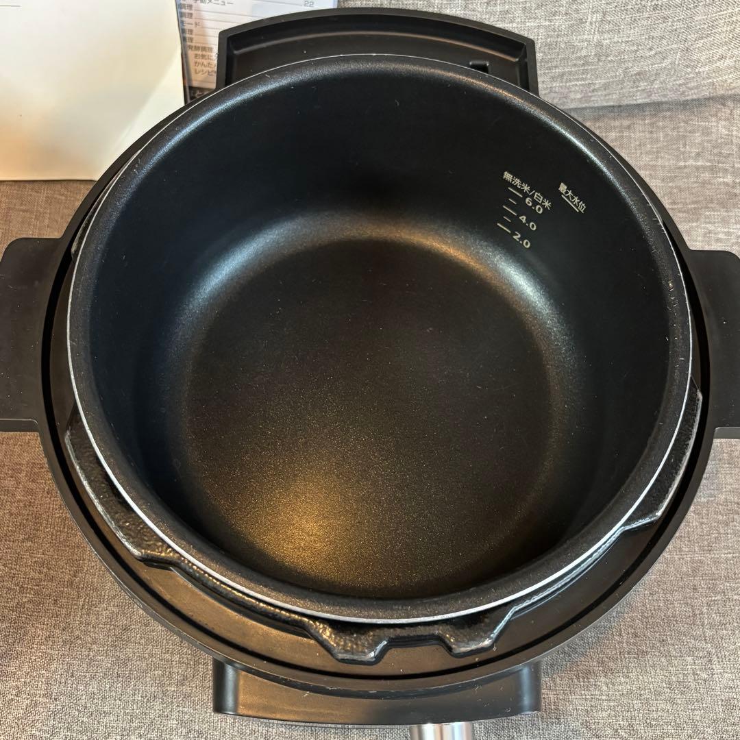 電気圧力鍋 4.0L アイリスオーヤマ　PMPC-MA4-B ブラック　6合炊き