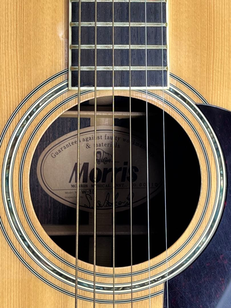 Morris モーリス⭐️W-30アコースティック　付属品とハードケース付き