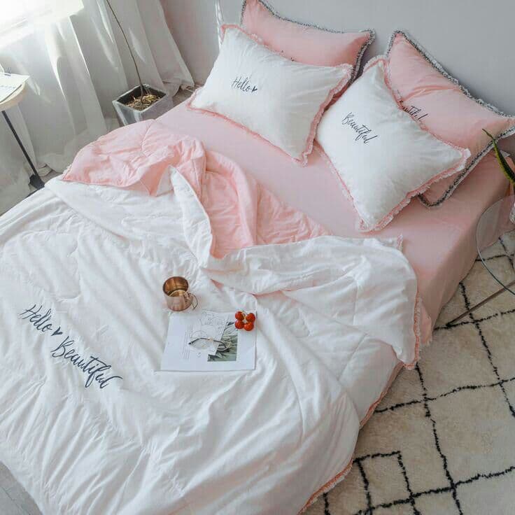 夏insプリンセス風夏涼エアコンされて4枚セット夏乙女心ダブル水洗い綿夏薄