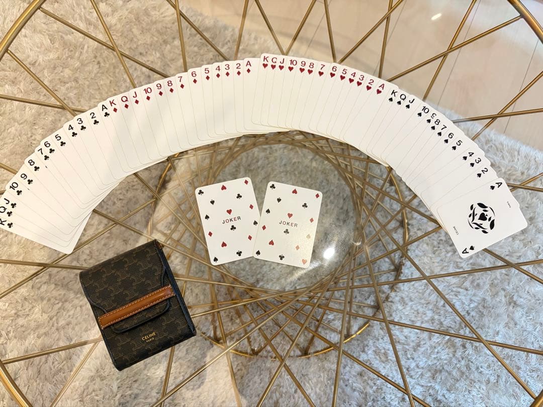CELINE ケース付きトランプカード/トリオンフキャンバス&ラムスキン